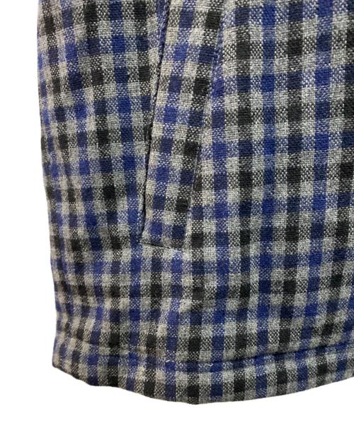 WOOLRICH（ウールリッチ）WOOLRICH (ウールリッチ) WOOL BLOUSON グレー×ネイビー サイズ:Ｌの古着・服飾アイテム