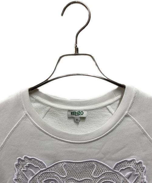 KENZO（ケンゾー）KENZO (ケンゾー) ロゴスウェット ホワイト サイズ:XSの古着・服飾アイテム