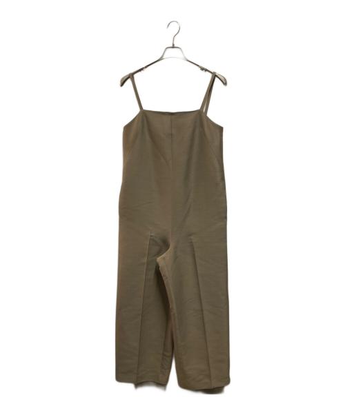 ebure（エブール）ebure (エブール) ウールシルク オールインワンオールインワン ブラウン サイズ:38の古着・服飾アイテム