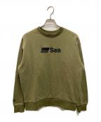WIND AND SEA×Abu Garciaウィンダンシー×アブガルシア）の古着「フリースクルーネック」｜オリーブ
