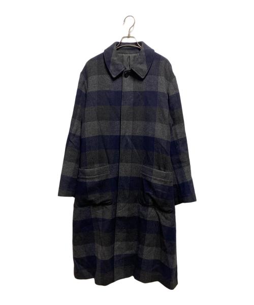 STEVEN ALAN（スティーブンアラン）STEVEN ALAN (スティーブンアラン) チェックロングコート グレー サイズ:Ｌの古着・服飾アイテム