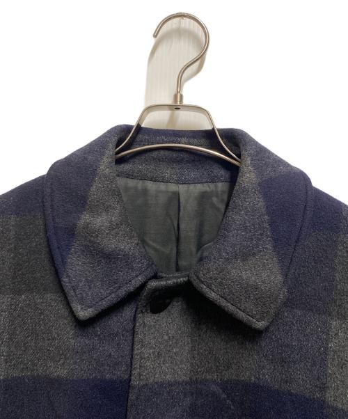 STEVEN ALAN（スティーブンアラン）STEVEN ALAN (スティーブンアラン) チェックロングコート グレー サイズ:Ｌの古着・服飾アイテム