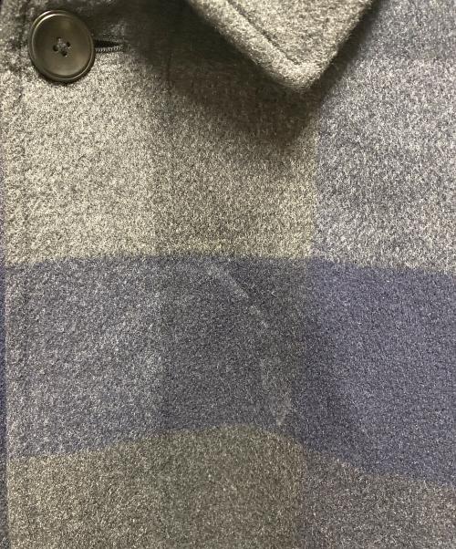 STEVEN ALAN（スティーブンアラン）STEVEN ALAN (スティーブンアラン) チェックロングコート グレー サイズ:Ｌの古着・服飾アイテム