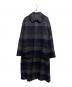 STEVEN ALAN（スティーブンアラン）の古着「チェックロングコート」｜グレー