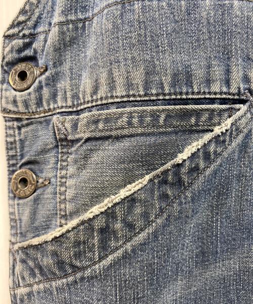 RRL（ダブルアールエル）RRL (ダブルアールエル) リペア加工デニムオーバーオール インディゴ サイズ:Mの古着・服飾アイテム