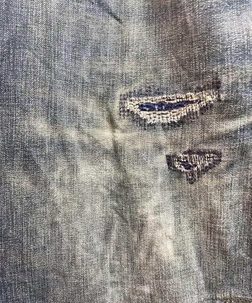 RRL（ダブルアールエル）RRL (ダブルアールエル) リペア加工デニムオーバーオール インディゴ サイズ:Mの古着・服飾アイテム