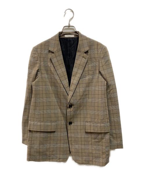 MACPHEE（マカフィー）MACPHEE (マカフィー) ストレッチポプリン テーラードジャケット ブラウン サイズ:36の古着・服飾アイテム