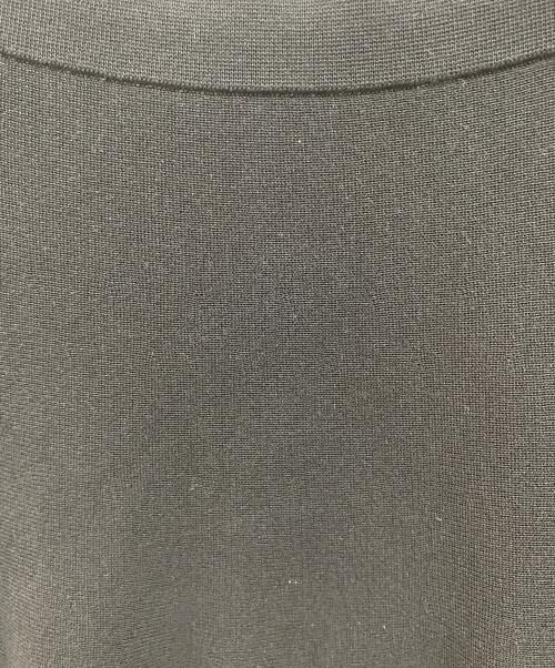 DES PRES（デ プレ）DES PRES (デ プレ) コットンシルクミラノリブ フレアロングスカート ブラック サイズ:ｆｒｅｅの古着・服飾アイテム