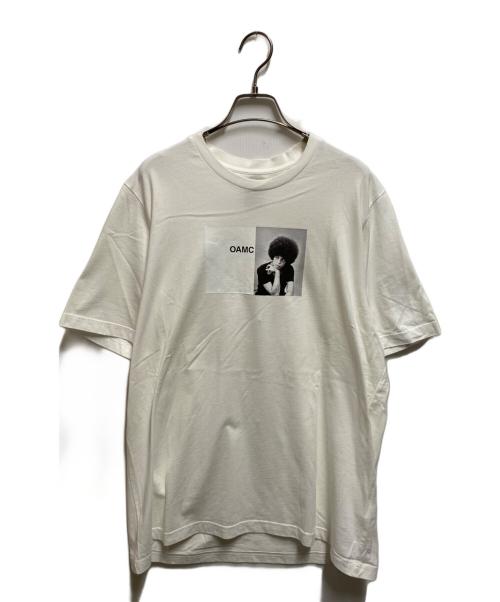 OAMC（オーエーエムシー）OAMC (オーエーエムシー) プリントカットソー ホワイト サイズ:Ｍの古着・服飾アイテム