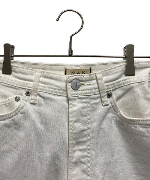 YANUK（ヤヌーク）YANUK (ヤヌーク) Really Light ルーズストレート ホワイト サイズ:23の古着・服飾アイテム