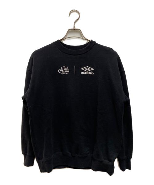 UMBRO（アンブロ）UMBRO (アンブロ) kaoyorinakami (カオヨリナカミ) FREAK'S STORE (フリークスストア) スウェット ブラック サイズ:Mの古着・服飾アイテム