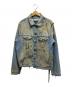 OFFWHITE（オフホワイト）の古着「ペイントデニムジャケット」｜インディゴ
