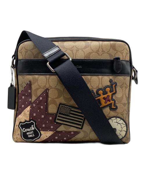 COACH（コーチ）COACH (コーチ) Keith Haring (キースヘリング) ショルダーバッグ ブラウンの古着・服飾アイテム
