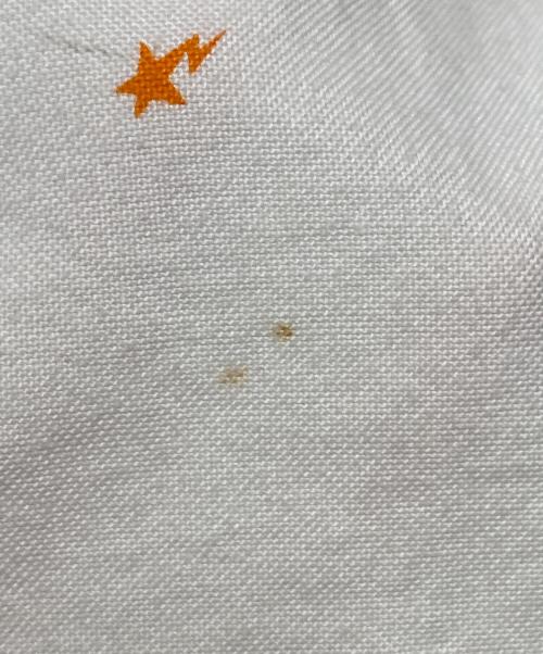 A BATHING APE（ア ベイシング エイプ）A BATHING APE (ア ベイシング エイプ) スタープリントボタンダウンシャツ ホワイト サイズ:XXLの古着・服飾アイテム