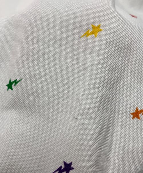 A BATHING APE（ア ベイシング エイプ）A BATHING APE (ア ベイシング エイプ) スタープリントボタンダウンシャツ ホワイト サイズ:XXLの古着・服飾アイテム