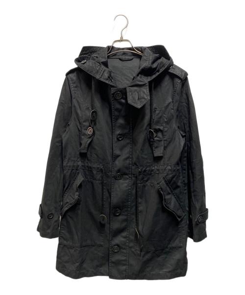BURBERRY BLACK LABEL（バーバリーブラックレーベル）BURBERRY BLACK LABEL (バーバリーブラックレーベル) モッズコート ブラック サイズ:Ⅼの古着・服飾アイテム