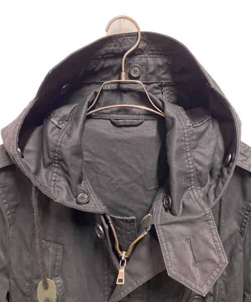 BURBERRY BLACK LABEL（バーバリーブラックレーベル）BURBERRY BLACK LABEL (バーバリーブラックレーベル) モッズコート ブラック サイズ:Ⅼの古着・服飾アイテム