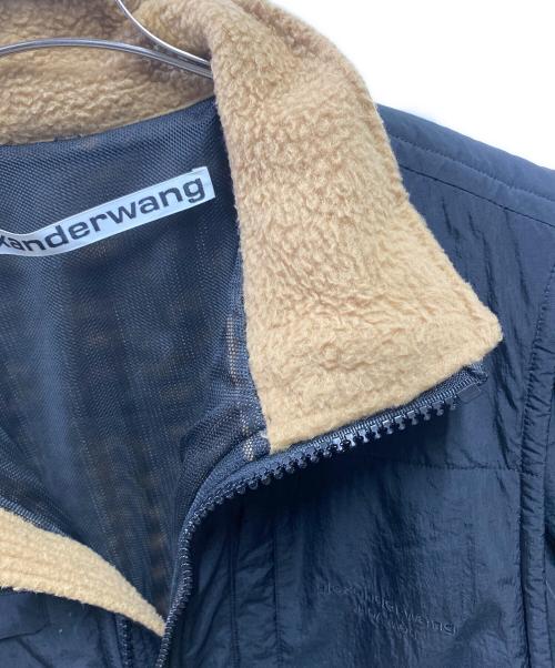 ALEXANDER WANG（アレキサンダー・ワン）ALEXANDER WANG (アレキサンダー・ワン) プラッシュダブルフリース ナイロンコンボジャケット ベージュ サイズ:Ｍの古着・服飾アイテム