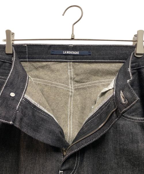 jacquemus（ジャックムス）jacquemus (ジャックムス) ナイロン切替デニムパンツ ブラック サイズ:32の古着・服飾アイテム