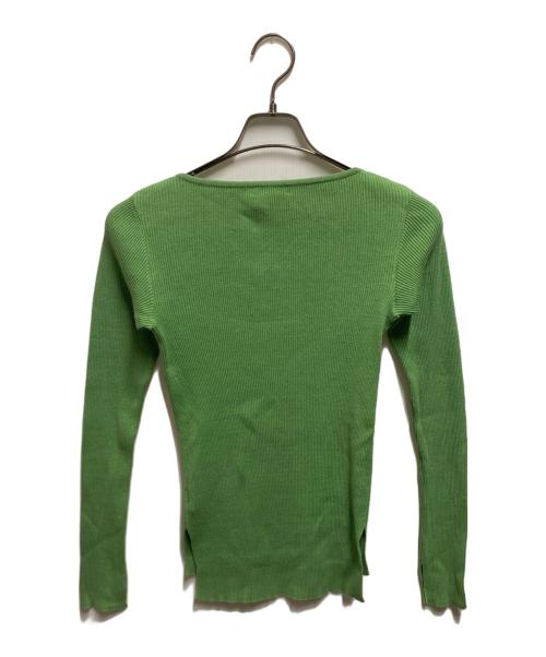 Ron Herman（ロンハーマン）Ron Herman (ロンハーマン) AURALEE (オーラリー) Giza Boat Neck Pullover グリーンの古着・服飾アイテム