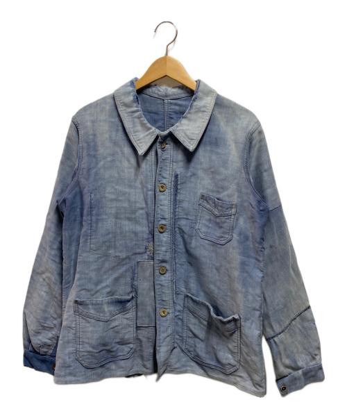 L'IDEAL（リディアル）L'IDEAL (リディアル) BLUE MOLESKIN CHORE JKT ブルー サイズ:サイズ詳細参照の古着・服飾アイテム