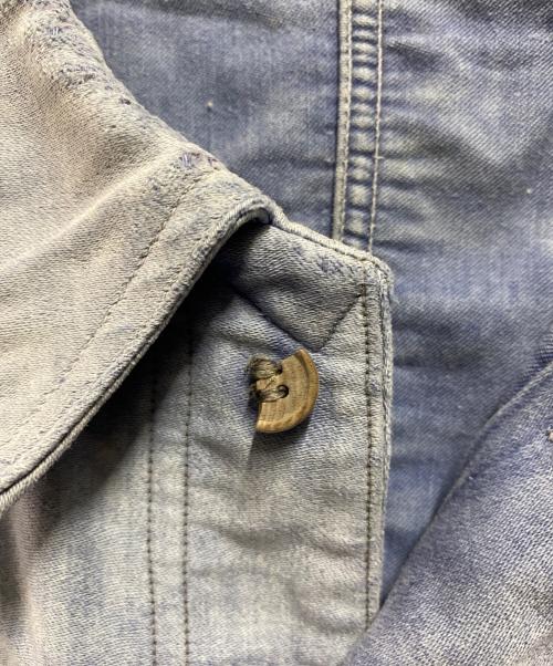 L'IDEAL（リディアル）L'IDEAL (リディアル) BLUE MOLESKIN CHORE JKT ブルー サイズ:サイズ詳細参照の古着・服飾アイテム