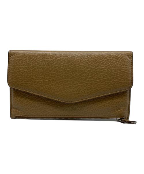 Maison Margiela（メゾンマルジェラ）Maison Margiela (メゾンマルジェラ) ロング フラップ ウォレット ブラウンの古着・服飾アイテム