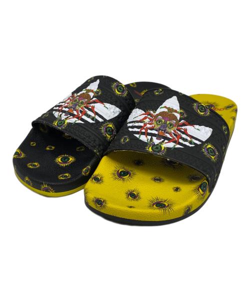 adidas（アディダス）adidas (アディダス) Adilette Tanaami ブラック×イエロー サイズ:28.5の古着・服飾アイテム