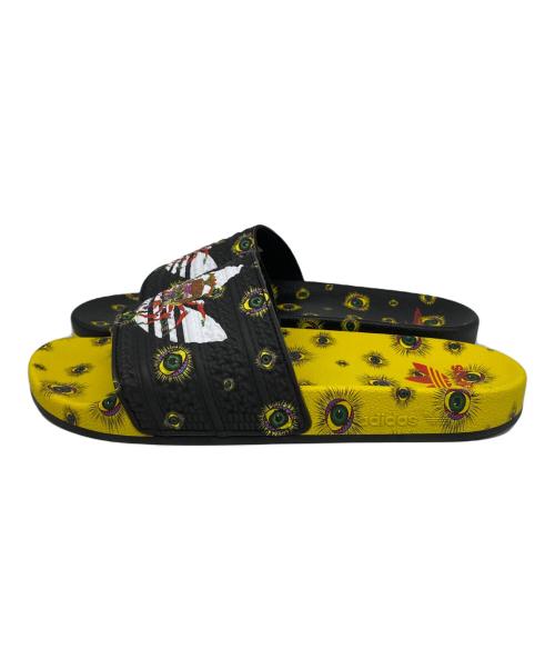 adidas（アディダス）adidas (アディダス) Adilette Tanaami ブラック×イエロー サイズ:28.5の古着・服飾アイテム