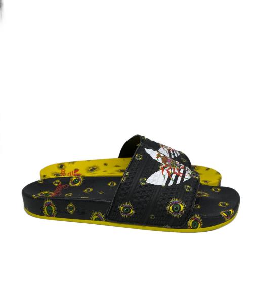 adidas（アディダス）adidas (アディダス) Adilette Tanaami ブラック×イエロー サイズ:28.5の古着・服飾アイテム