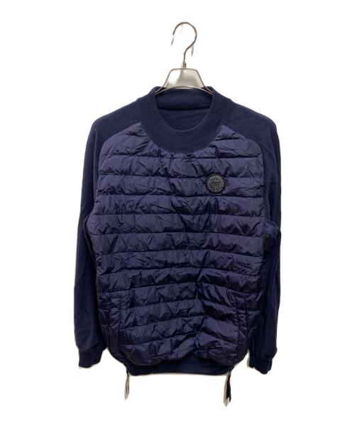 CANADA GOOSE（カナダグース）CANADA GOOSE (カナダグース) ハイブリッジニットリバーシブルプルオーバー ネイビー サイズ:Lの古着・服飾アイテム