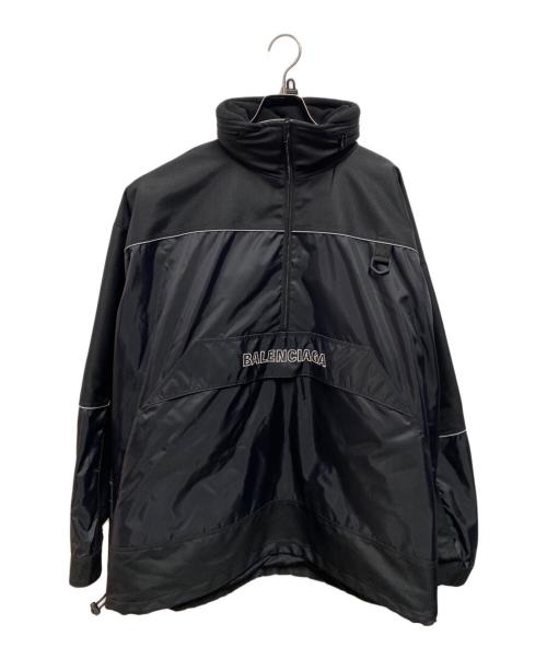 BALENCIAGA（バレンシアガ）BALENCIAGA (バレンシアガ) 80s ロゴウィンドブレーカー ジャケット ブラック サイズ:46の古着・服飾アイテム
