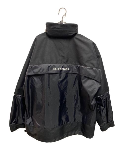 BALENCIAGA（バレンシアガ）BALENCIAGA (バレンシアガ) 80s ロゴウィンドブレーカー ジャケット ブラック サイズ:46の古着・服飾アイテム