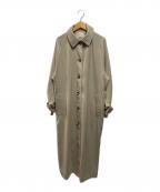 la peau de gemラポドゥジェム）の古着「バックタックコート」｜ベージュ