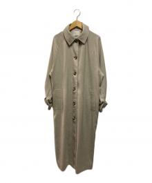 la peau de gem（ラポドゥジェム）の古着「バックタックコート」｜ベージュ