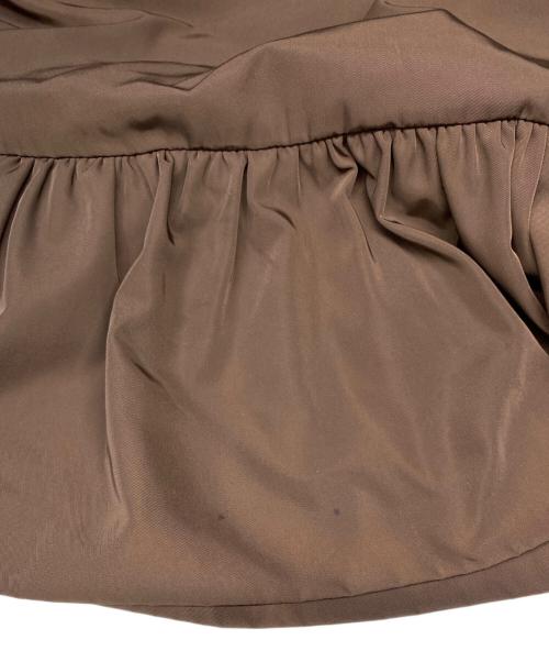 room306（ルームサンマルロクコンテンポラリー）room306 (ルームサンマルロクコンテンポラリー) Hem Gather Flare Long One-piece ブラウン サイズ:FREEの古着・服飾アイテム