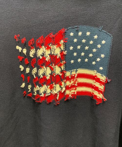 DAIRIKU（ダイリク）DAIRIKU (ダイリク) America Knit Hoodie ネイビー サイズ:FREEの古着・服飾アイテム