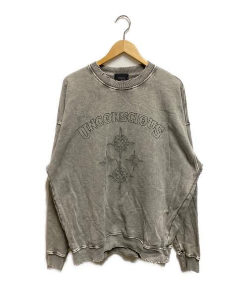 unconscious（アンコンシャスリー）unconscious (アンコンシャスリー) スウェット グレー サイズ:Ｍの古着・服飾アイテム