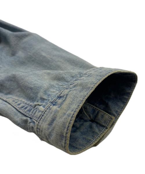 FDMTL（ファンダメンタル）FDMTL (ファンダメンタル) パッチワークシャツ インディゴ サイズ:2の古着・服飾アイテム