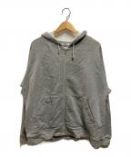 I.S.アイエス）の古着「バックロゴジップアップパーカー」｜グレー