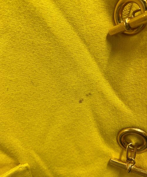 HERMES（エルメス）HERMES (エルメス) 馬車ロゴ刺繍スウェットカーディガン イエロー サイズ:Ｍの古着・服飾アイテム