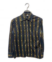 CELINE（セリーヌ）の古着「オールドチェーンプリントシャツ」｜ネイビー
