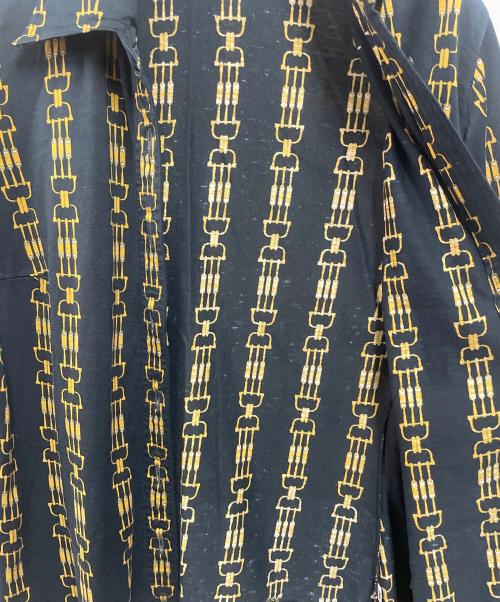 CELINE（セリーヌ）CELINE (セリーヌ) オールドチェーンプリントシャツ ネイビー サイズ:42の古着・服飾アイテム