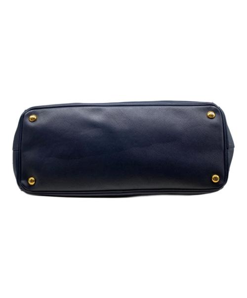 PRADA（プラダ）PRADA (プラダ) ガレリア サフィアーノ ハンドバッグ ネイビーの古着・服飾アイテム