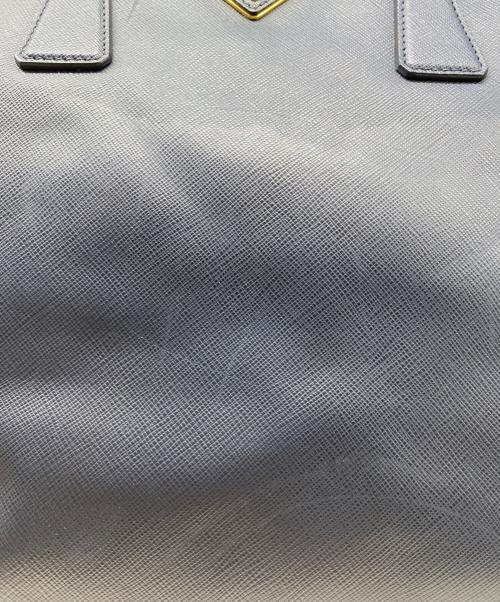 PRADA（プラダ）PRADA (プラダ) ガレリア サフィアーノ ハンドバッグ ネイビーの古着・服飾アイテム