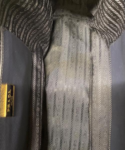 PRADA（プラダ）PRADA (プラダ) ガレリア サフィアーノ ハンドバッグ ネイビーの古着・服飾アイテム
