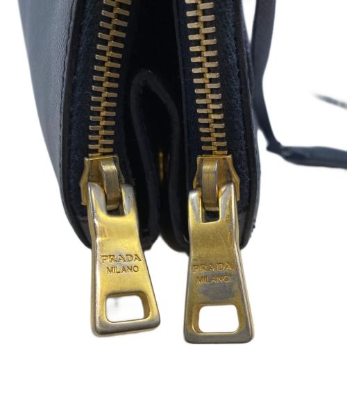 PRADA（プラダ）PRADA (プラダ) ガレリア サフィアーノ ハンドバッグ ネイビーの古着・服飾アイテム