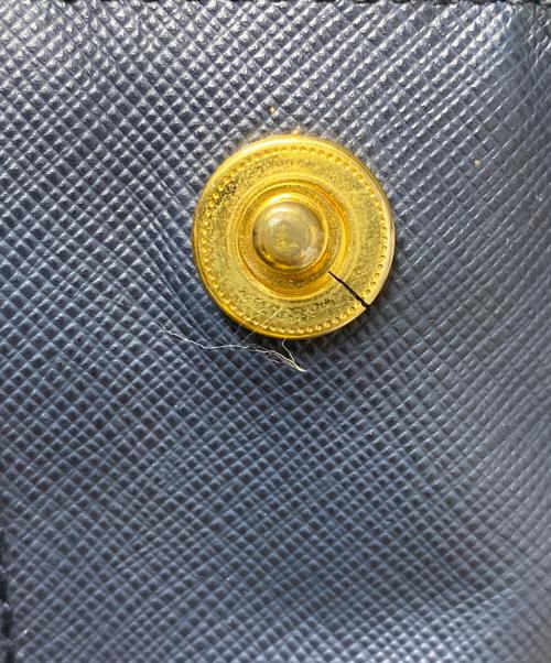 PRADA（プラダ）PRADA (プラダ) ガレリア サフィアーノ ハンドバッグ ネイビーの古着・服飾アイテム