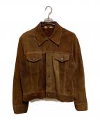 MONTGOMERY WARDモンゴメリーワード）の古着「70's パッチワークスウェードジャケット」｜ブラウン