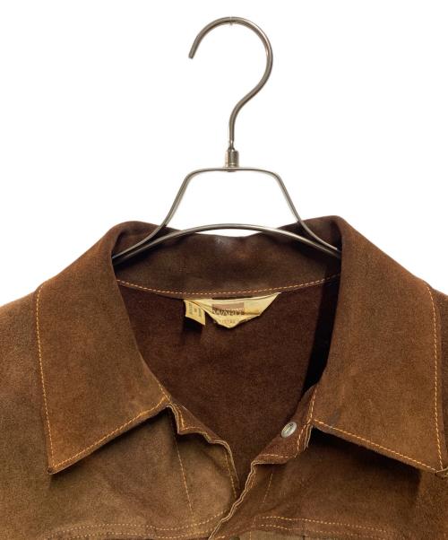 MONTGOMERY WARD（モンゴメリーワード）MONTGOMERY WARD (モンゴメリーワード) 70's パッチワークスウェードジャケット ブラウン サイズ:サイズ詳細参照の古着・服飾アイテム